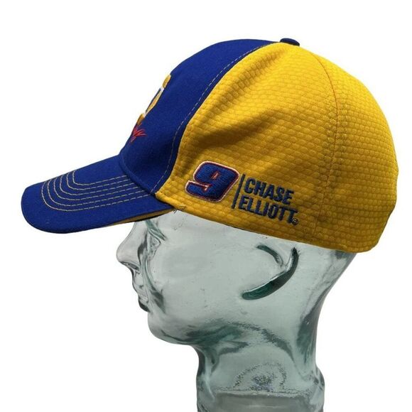 Napa Racing 9 Chase Elliott UNISEX Baseball Cap Blue Yellow Color Block OS - Picture 9 of 10